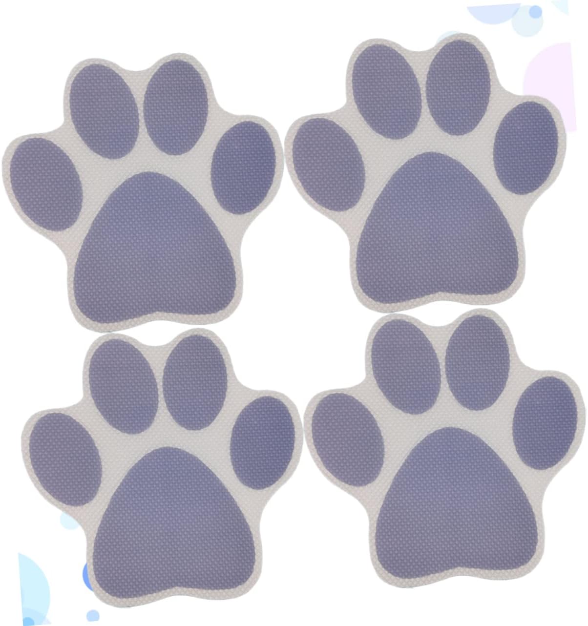 4-Piece Cartoon Dog Footprint Slip Stickers