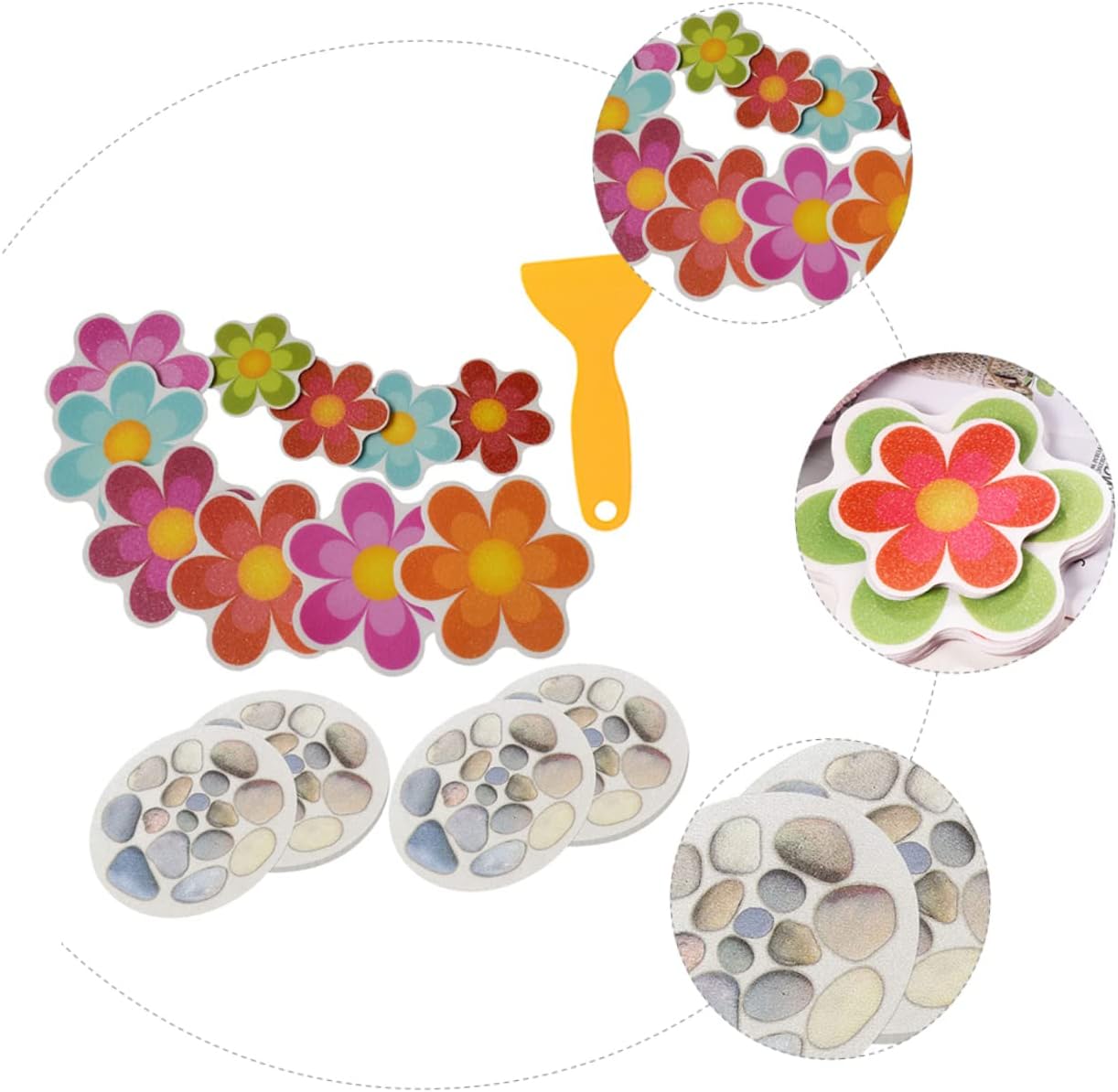 MAGICLULU 14 Piece Bathtub Skid Preventing Sticker Set