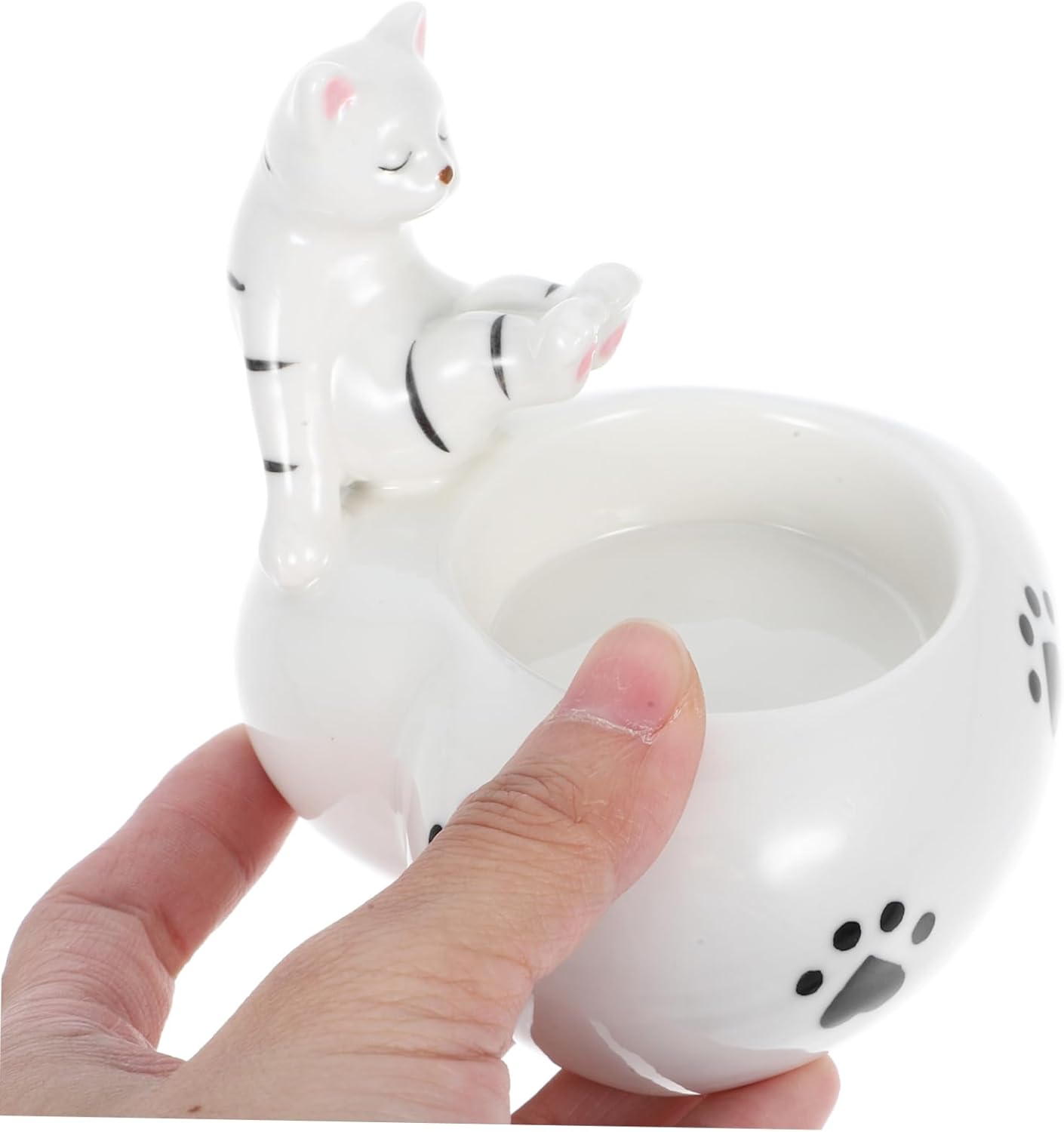 Unique Ceramic Cat Tea Light Candle Holder