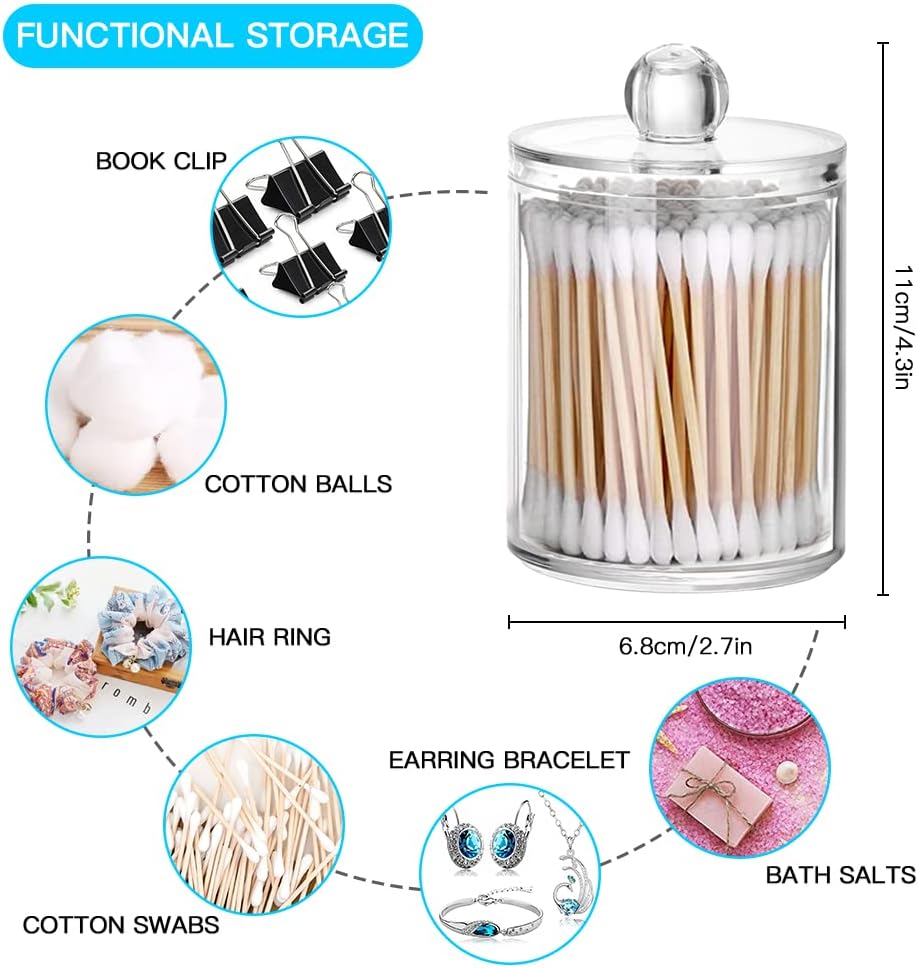 OTOSTAR Pink Bathroom Accessory Set - 8-Piece Essential Collection