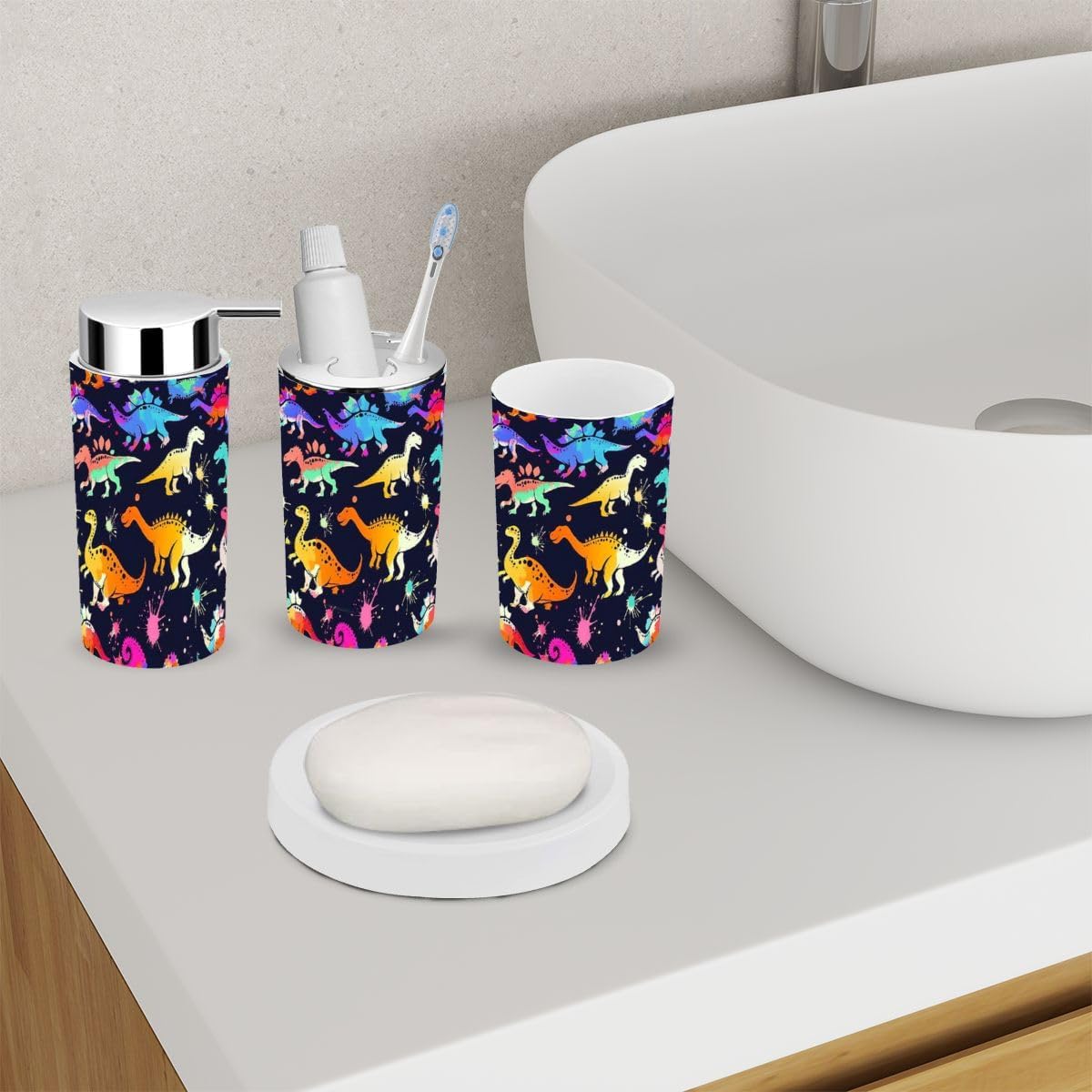 Space-Saving 6-Piece Durable Bathroom Accessory Set