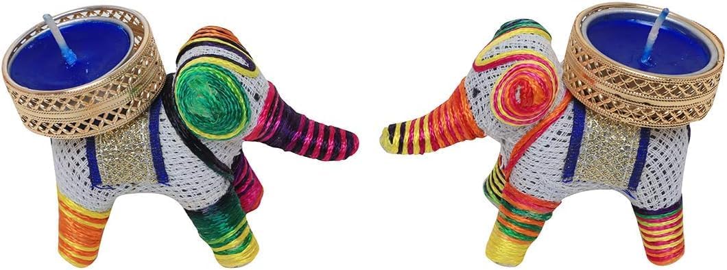 Elephant Tealight Holder Set for Decorative Lighting Accessories