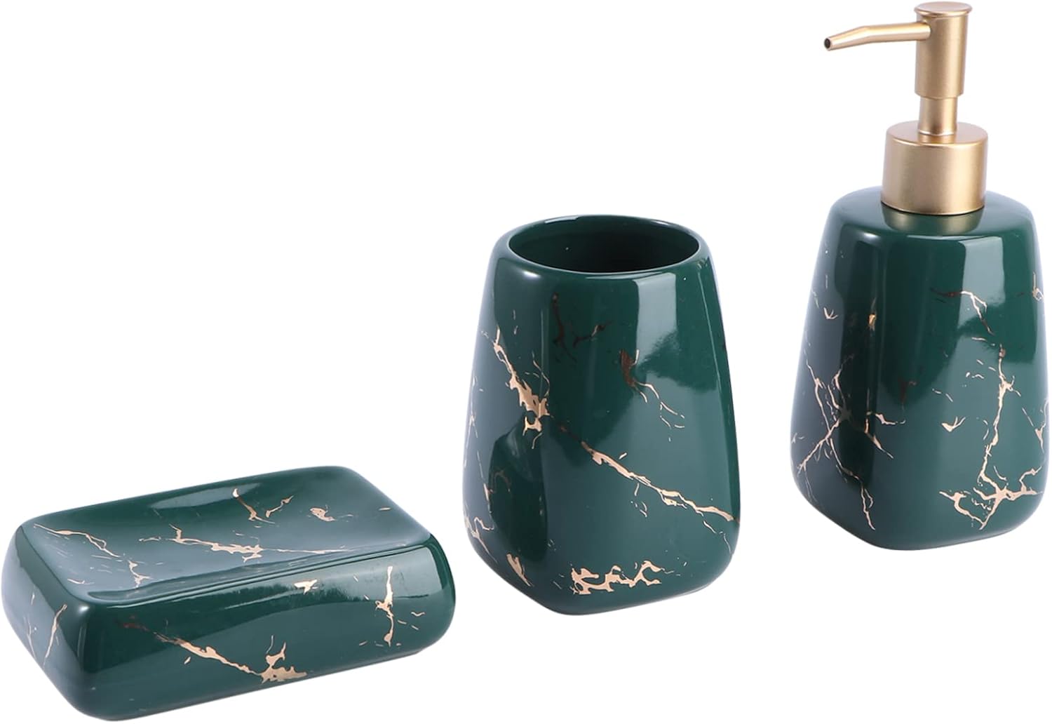 PrettyZoom Elegant Marble Bathroom Set 3pc