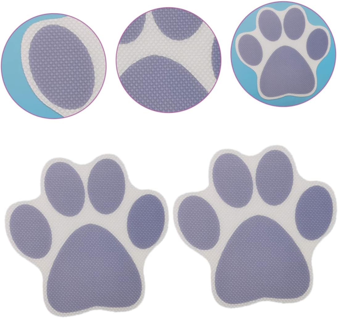 ABOOFAN 20PCS Cartoon Dog Footprint Stickers for Bathtub