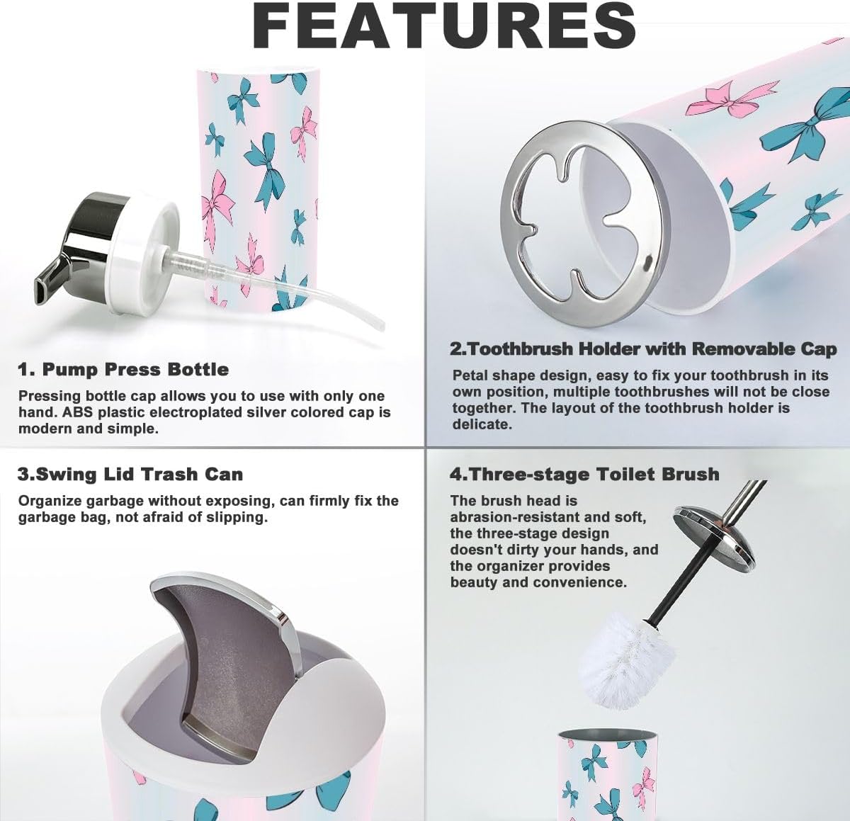 Bath Organizing Set 6 Pcs