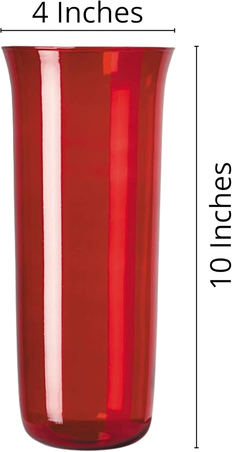 Needzo Red Glass Globe for Sanctuary Light Holder