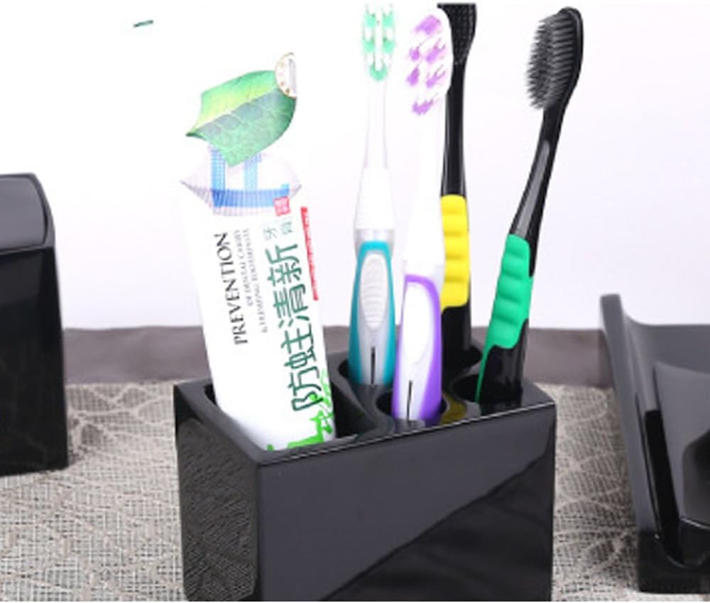 Modern Design Resin 5-Piece Bathroom Accessory Set