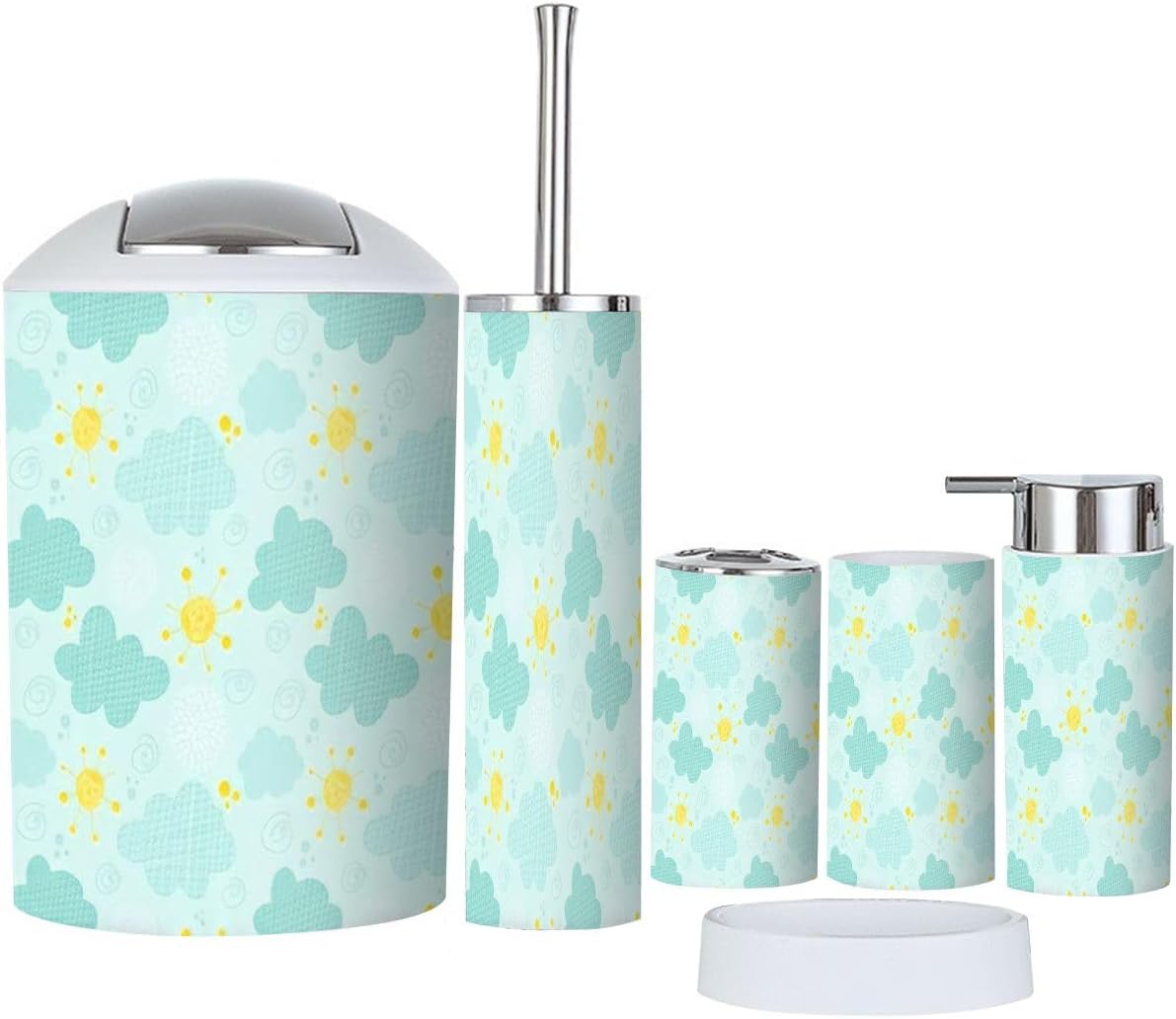 Bathroom Accessories 6-Piece Set