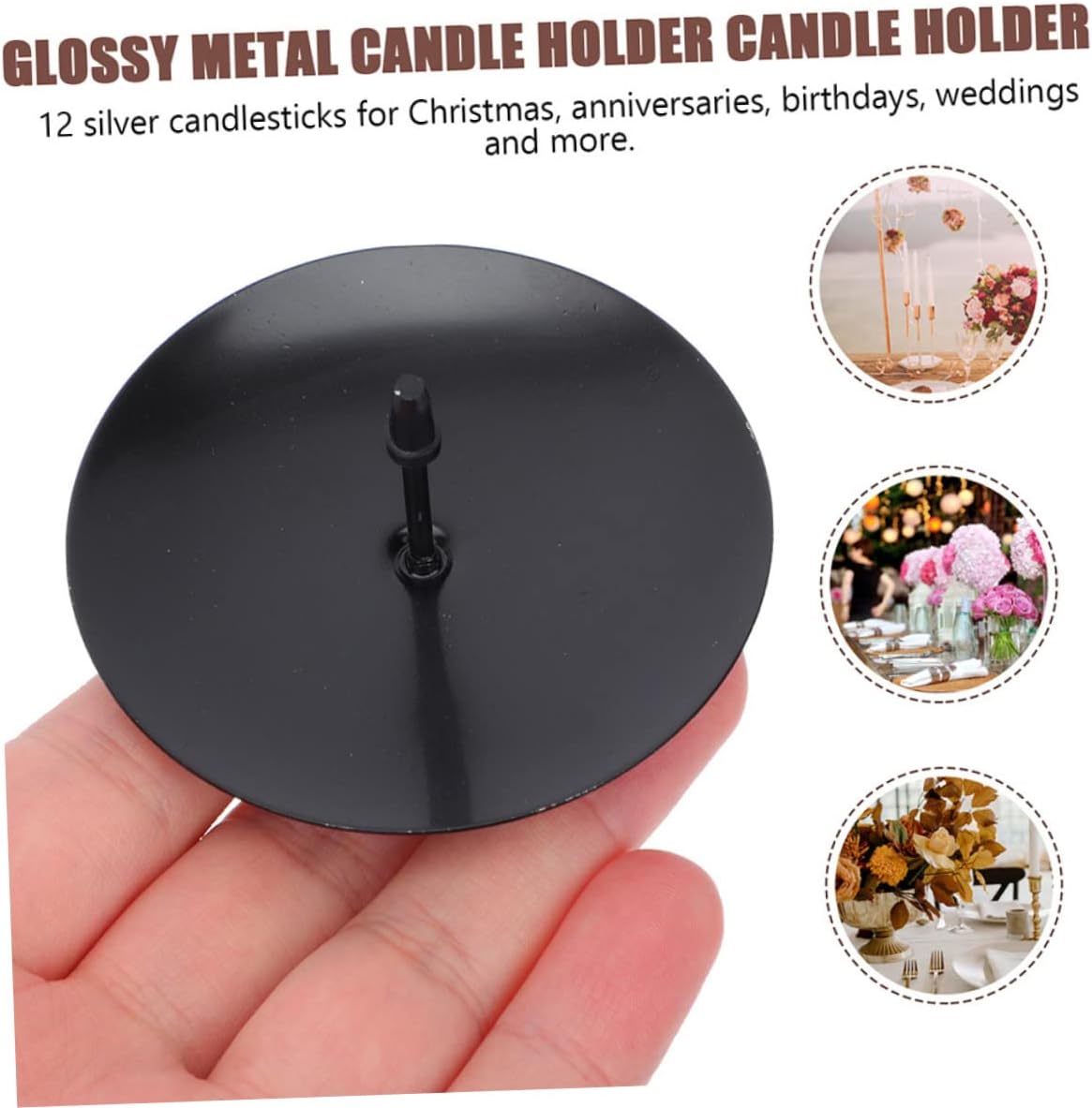 NOLITOY Metal Candle Fixator Rack 24 Pcs Set
