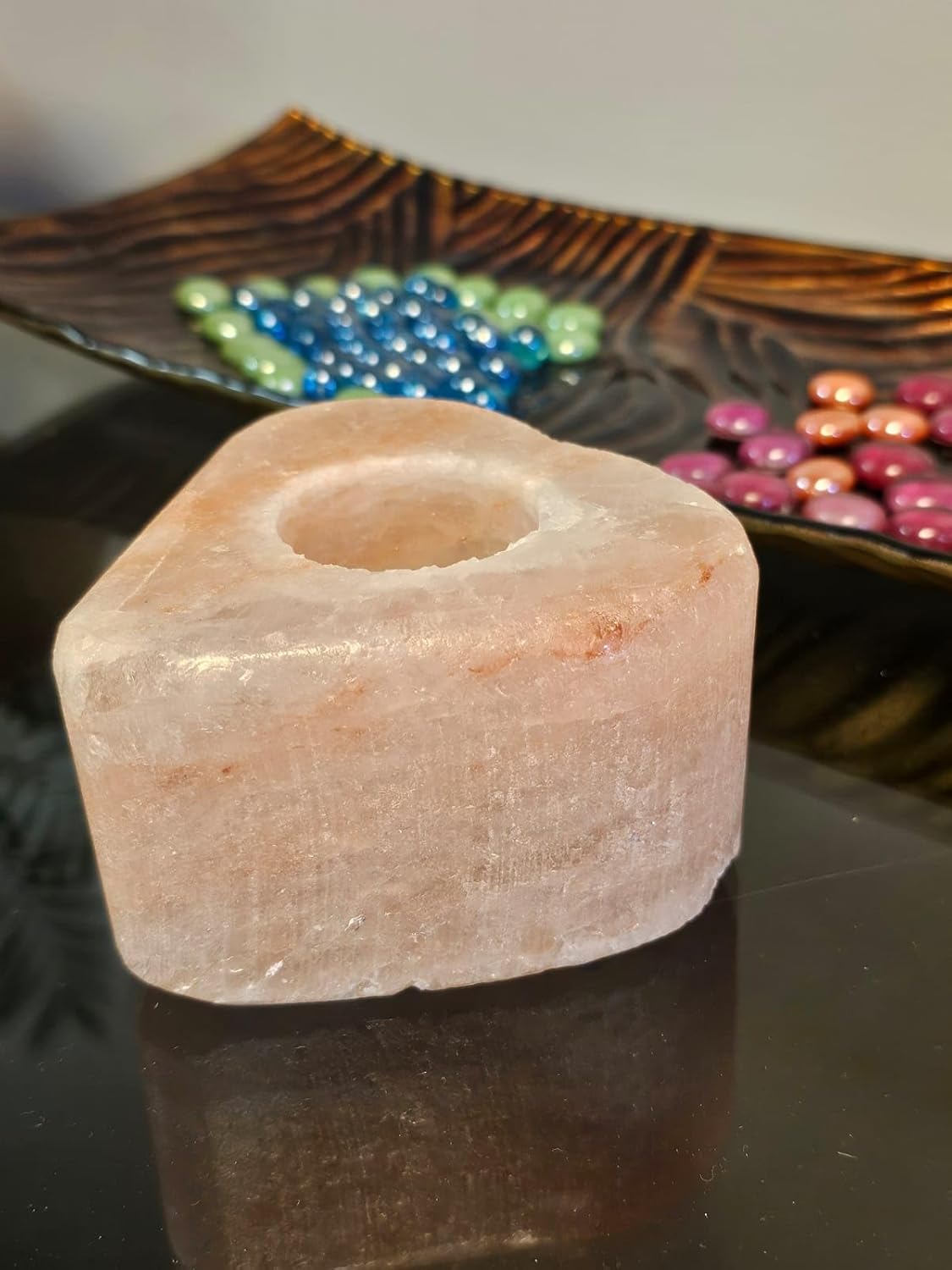 Cozy Salt Love Candle Holder for Meditation and Decor