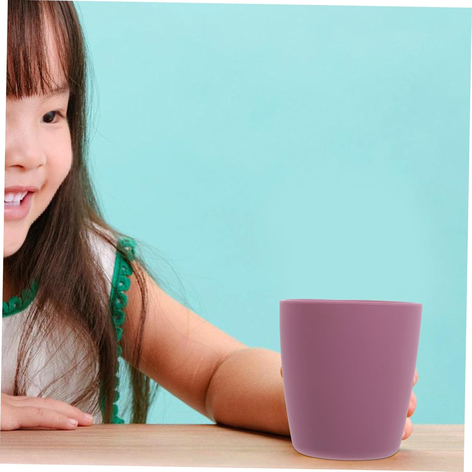 Silicone Open Cup - Perfect Anti-Drop for Toddlers With Spill-Proof Lid
