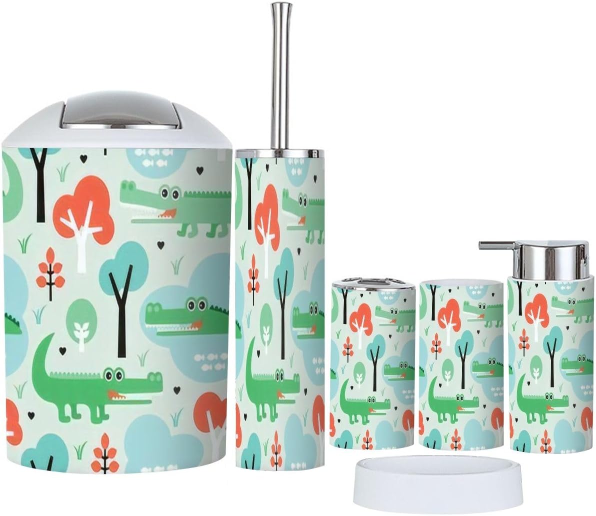 JBNJANKDAV Seamless 6-Piece Bathroom Accessories Set