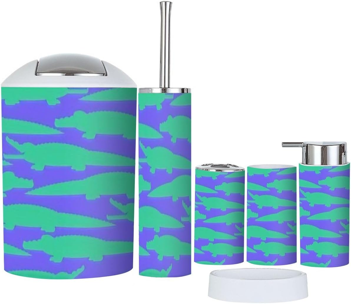 Stylish 6-Piece Bathroom Organizational Kit for Home Commercial Use