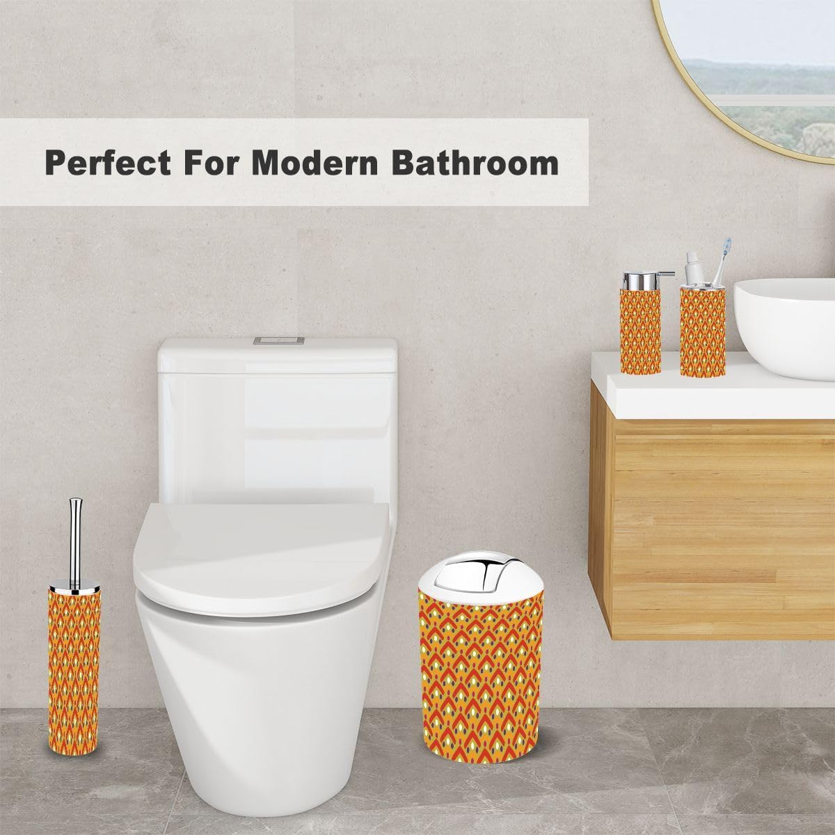 Stylish Bath Accessory Set by XNGJEMVWXO