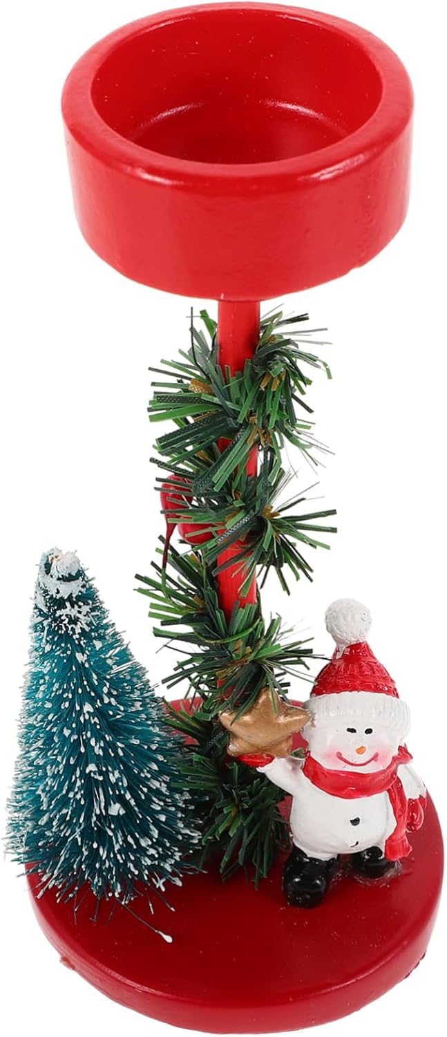 _Christmas Snowman Candle Holder_