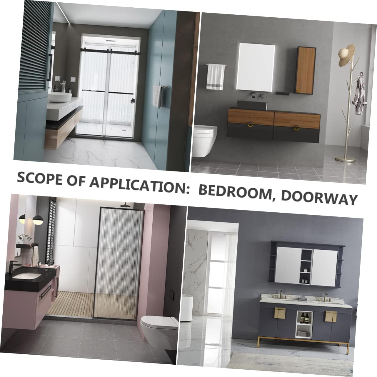 Bathroom Sticker Set Durable Aesthetic Anti-Slip for Stairs More