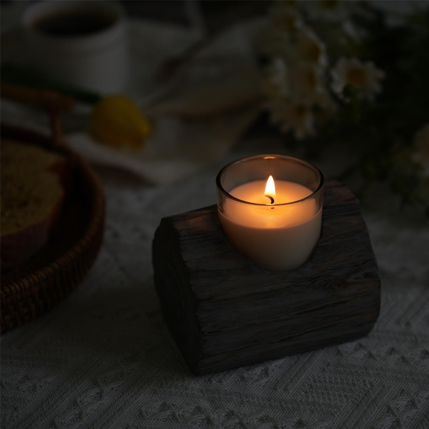 Strawberry Fairy Compact Rustic Candle Holder