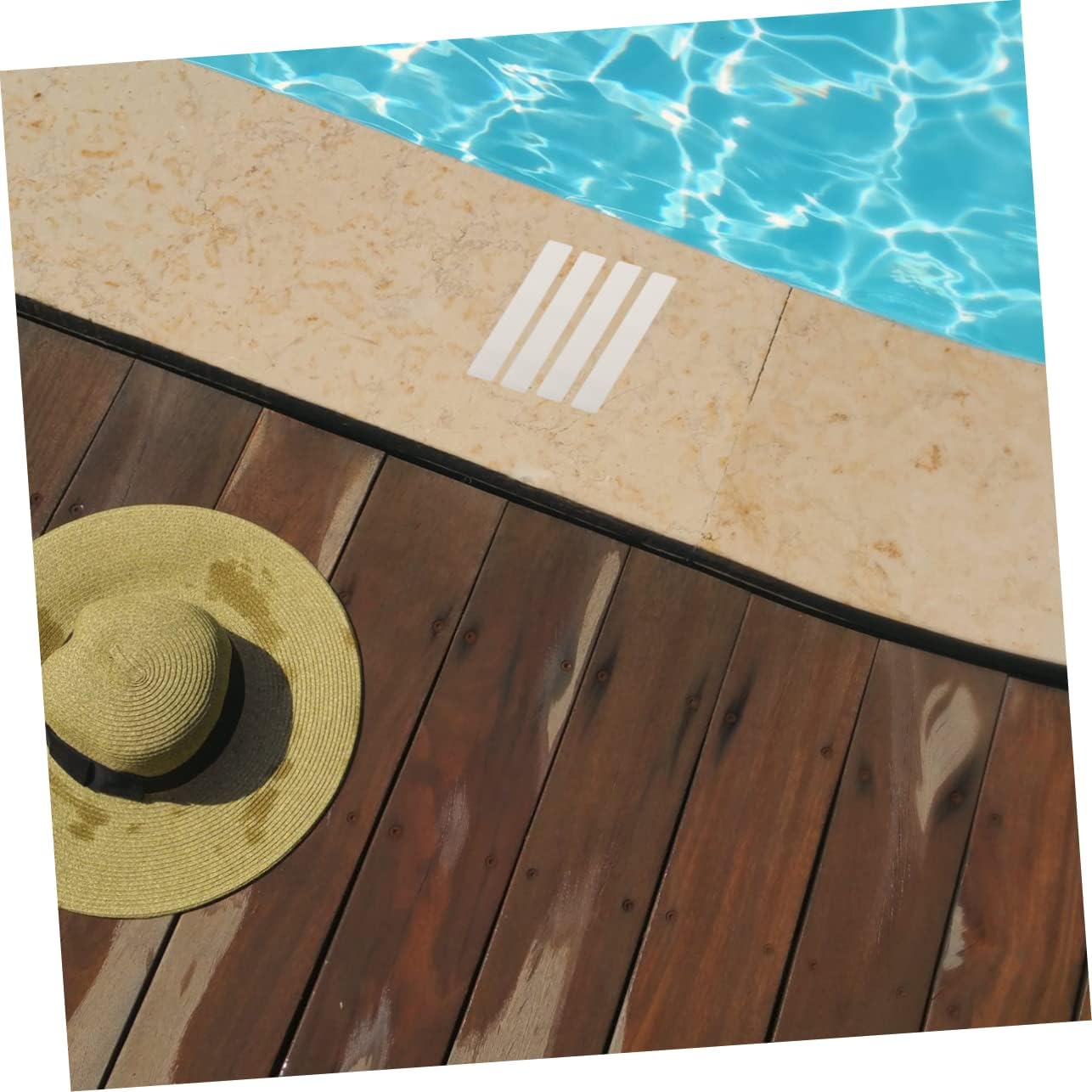 5-Piece Skid-Free Bathroom Stickers for Bathtubs Pools