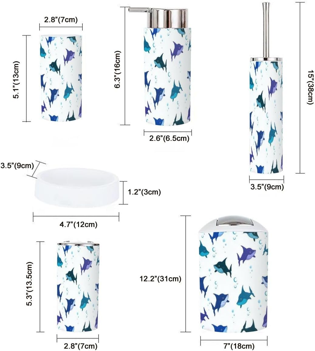 JBNJANKDAVSix-Piece Cartoon Shark Design for Kids