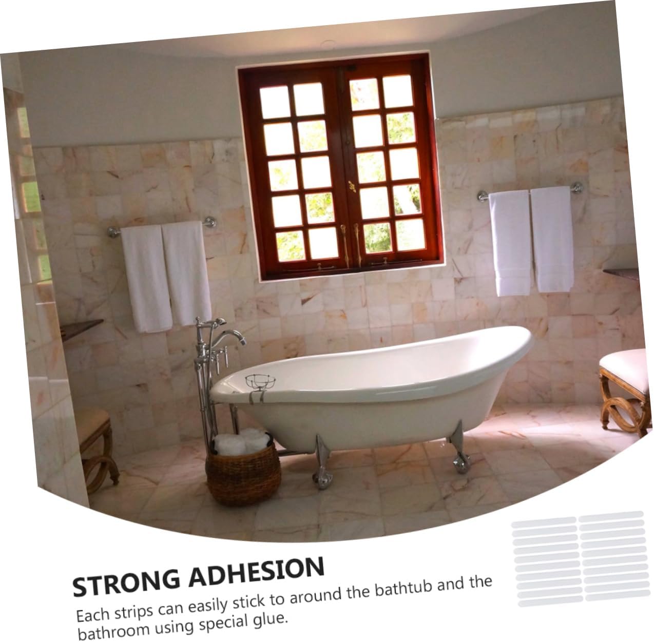 20-Piece Non-Slip Bathtub Stickers for enhanced bathroom safety