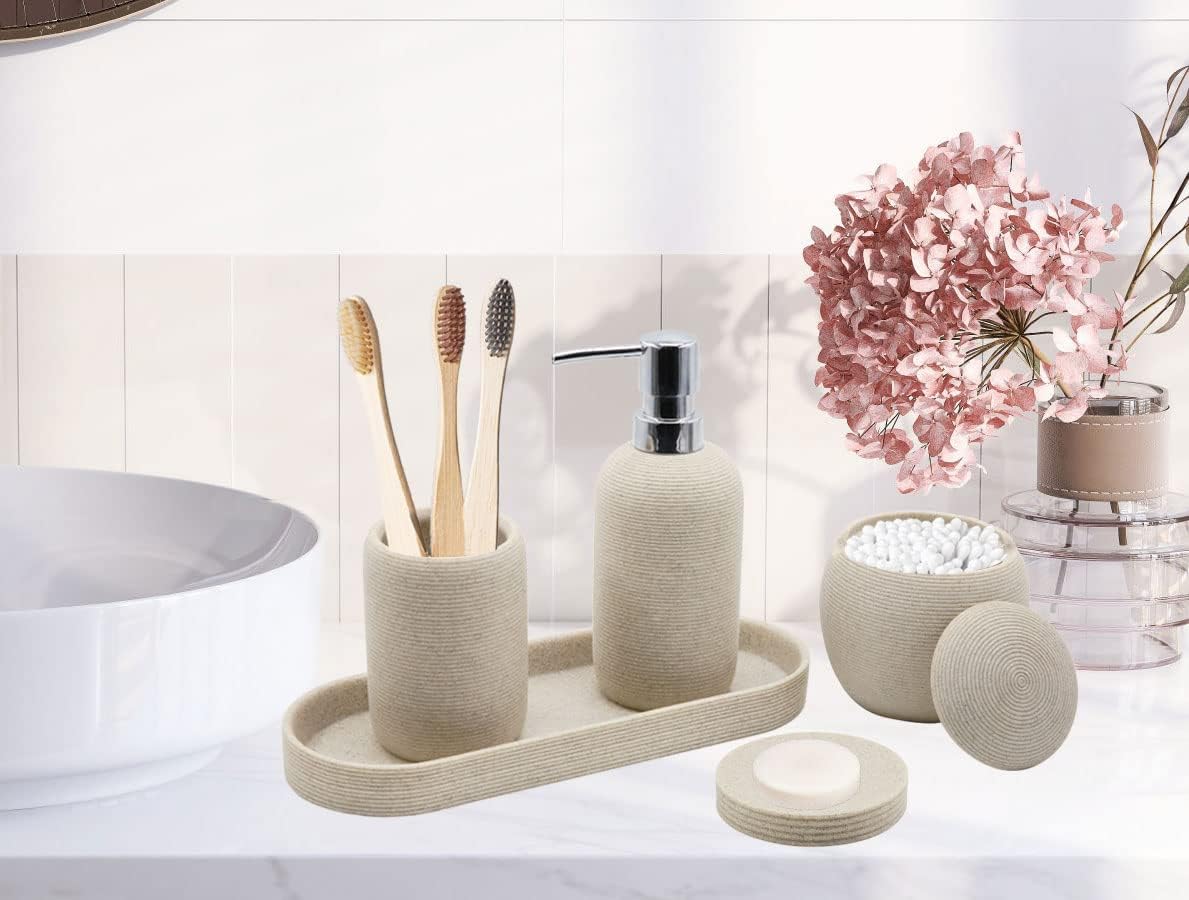 Modern 5-Piece Bathroom Accessory Set