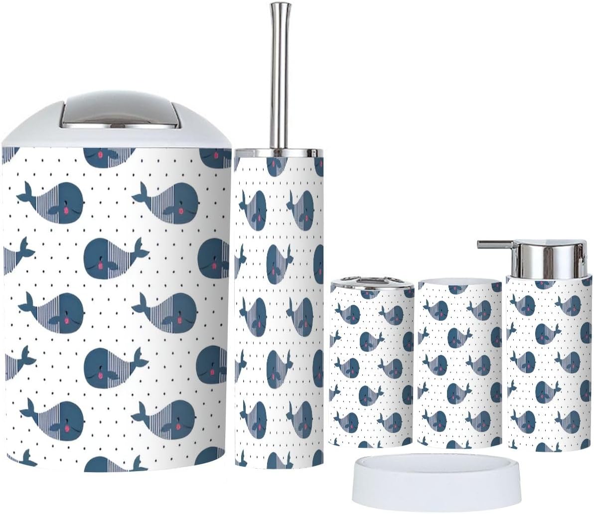 Bath Time Fun for Kids 6-Piece Cartoon Set by JBNJANKDAV