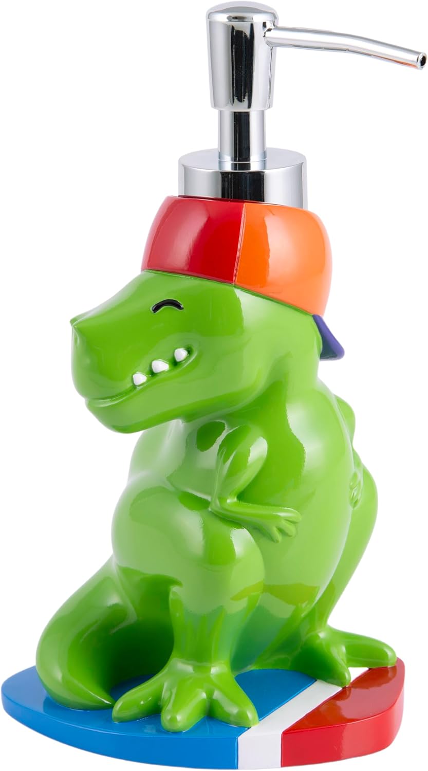 Surfin Dino 4-Piece Bathroom Accessory Set