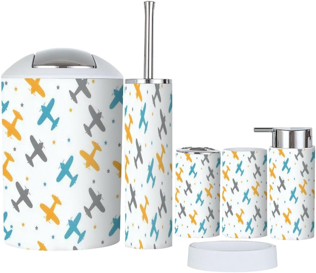 Entertainment Kids Colorful Bath Set 6 Piece
