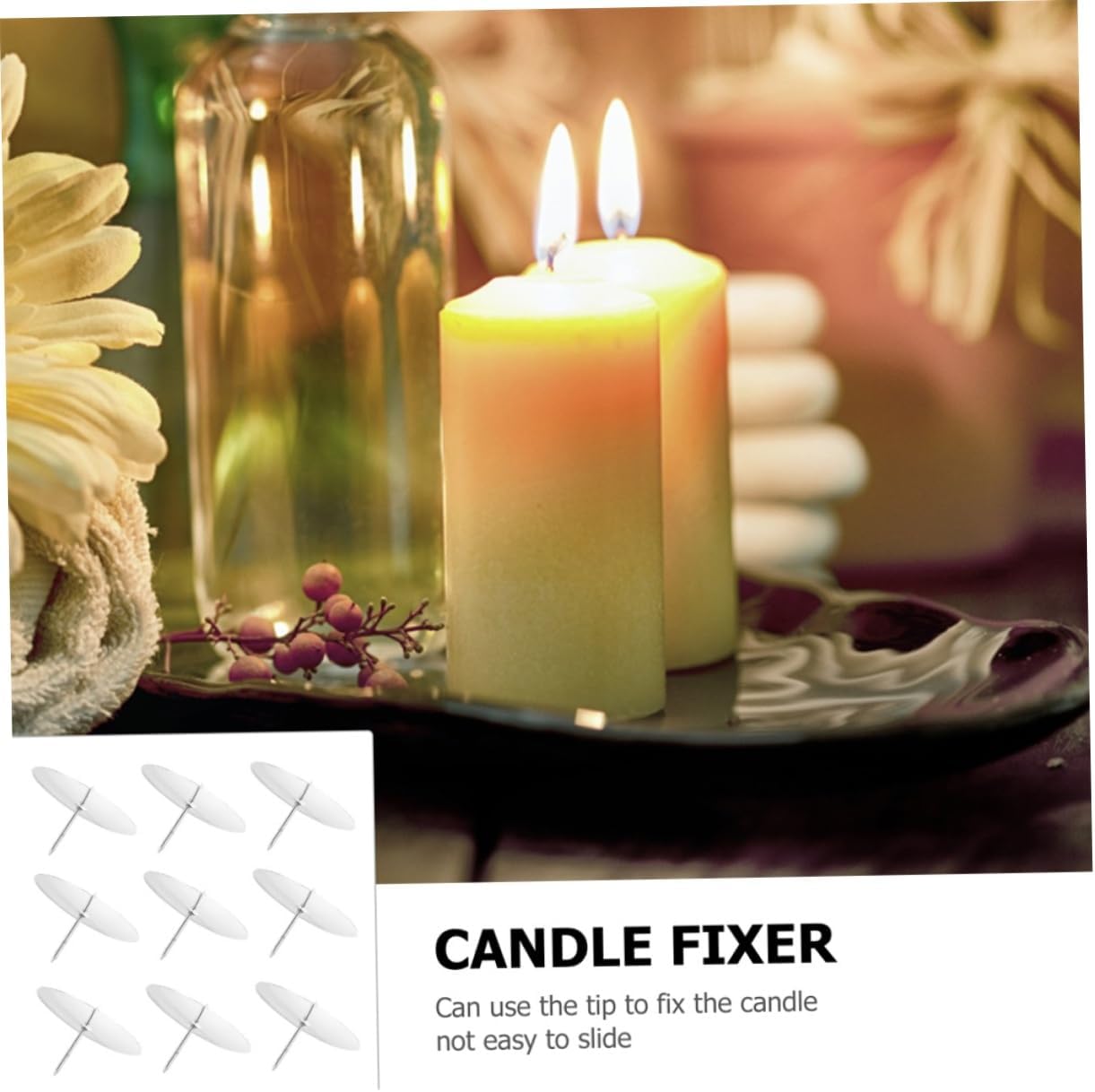 20-Piece Metal Candle Holders for Festive Decorations