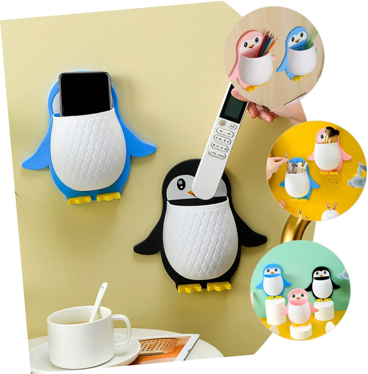 Penguin Wall Storage Box for Remote Controls More