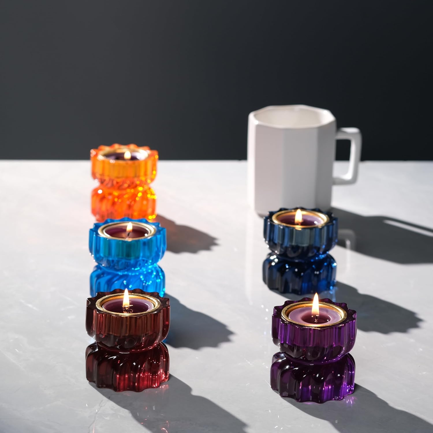 Twizzle Twist Tealight Holder Set of 2