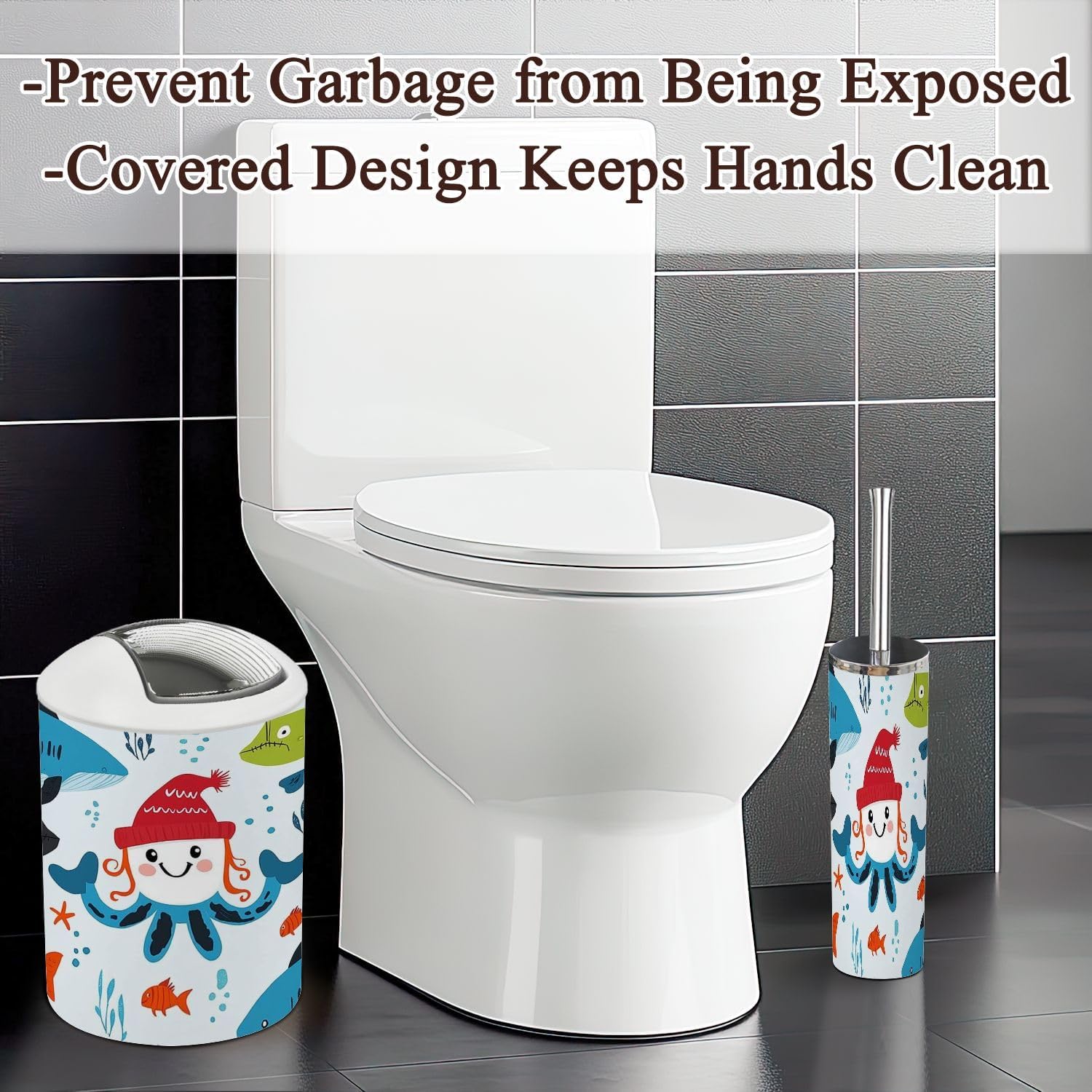Cute Pirate Party Bathroom Accessories Set for Kids