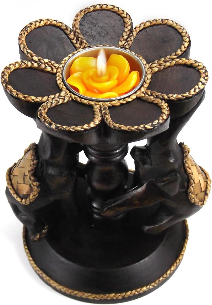 AeraVida Decorative Elephant Candle Holder