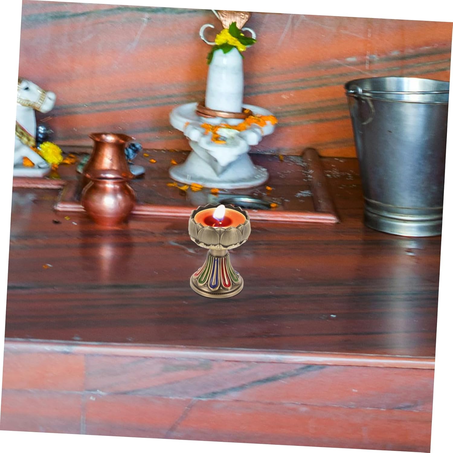 Elegant Buddhist Altar Candle Holder