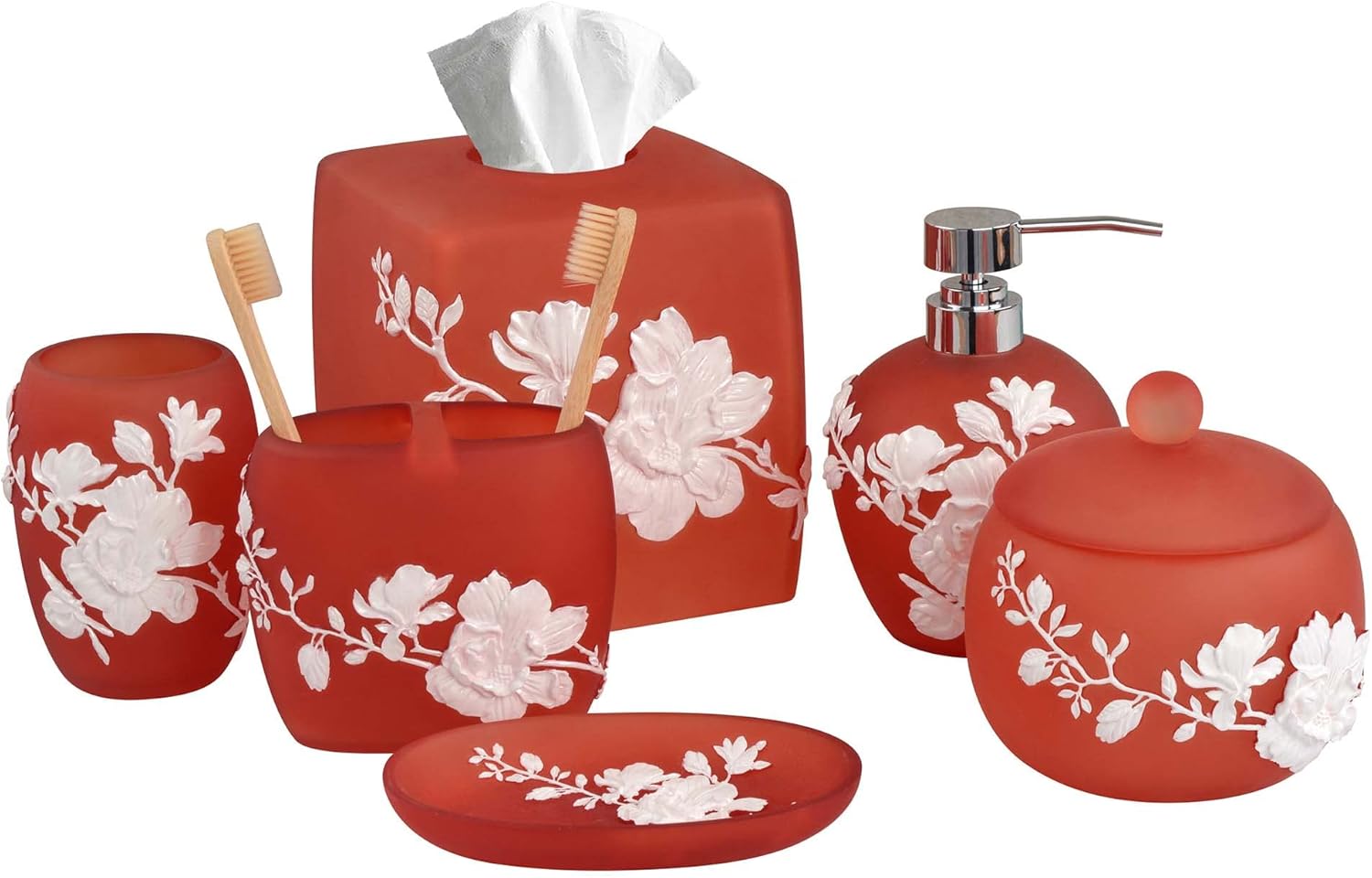 Elegant 6-Piece Bathroom Accessories Set Perfect for Modern Home