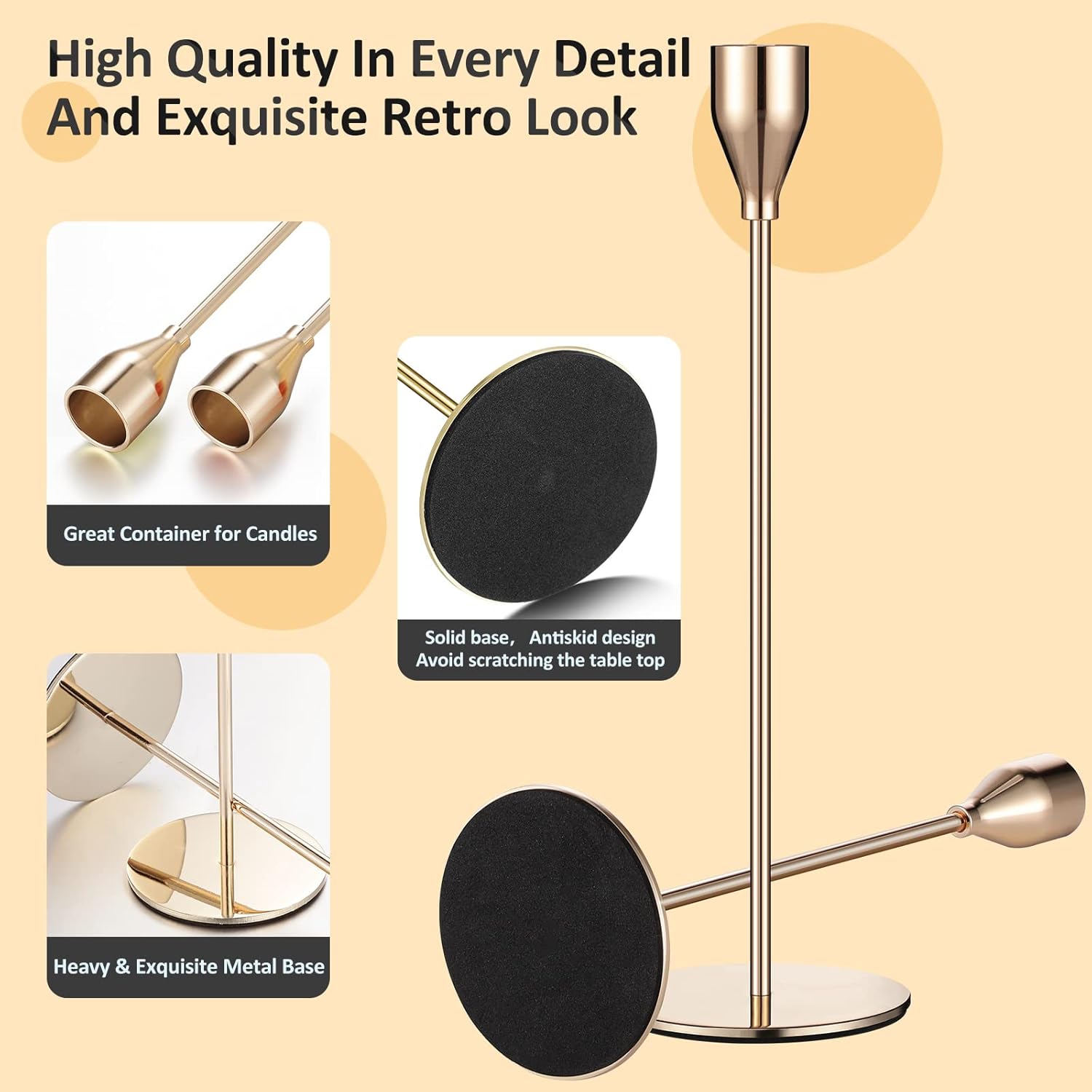 Luxury Candle Holder Set for Home Wedding