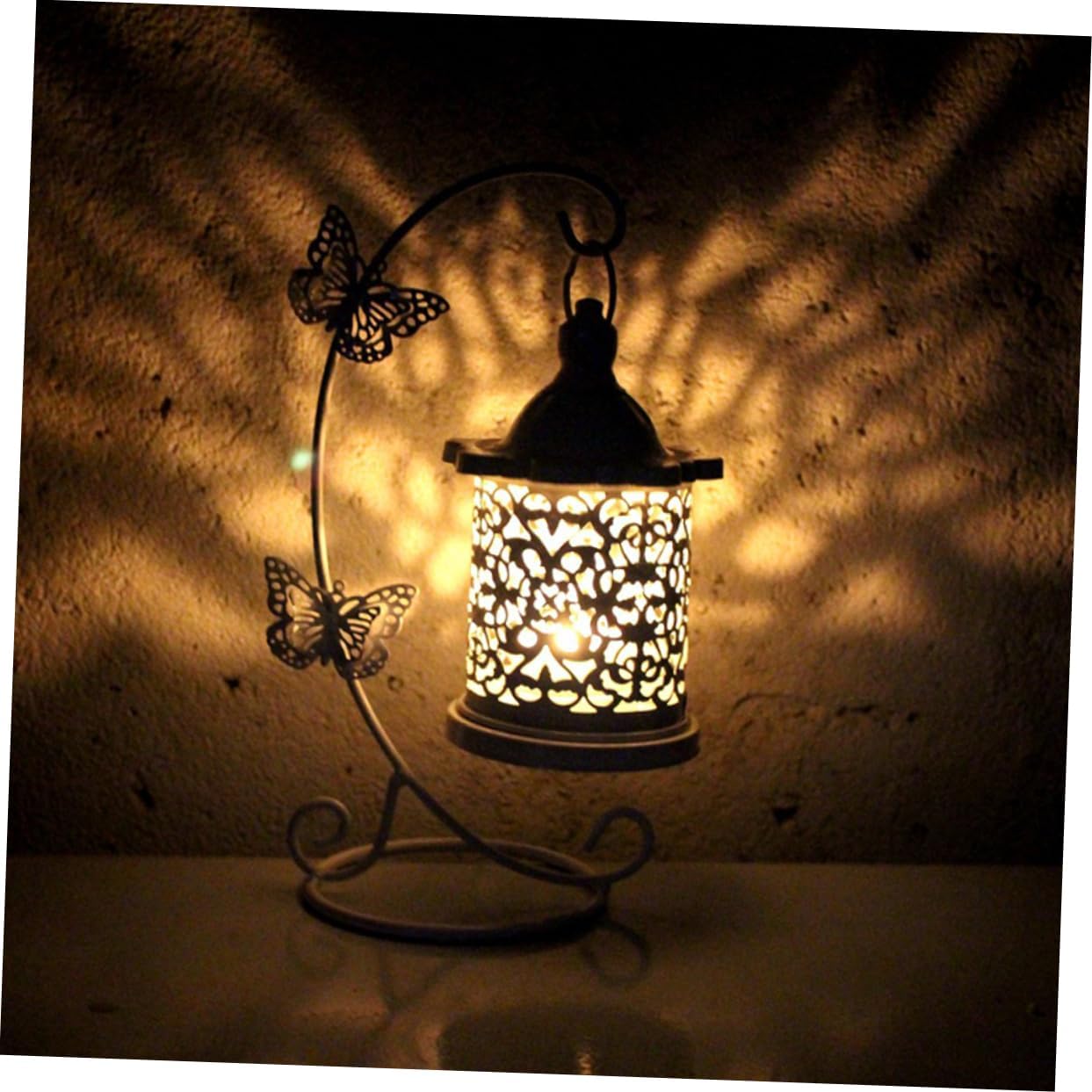 Alipis Wrought Iron Candle Holder Bird Cage
