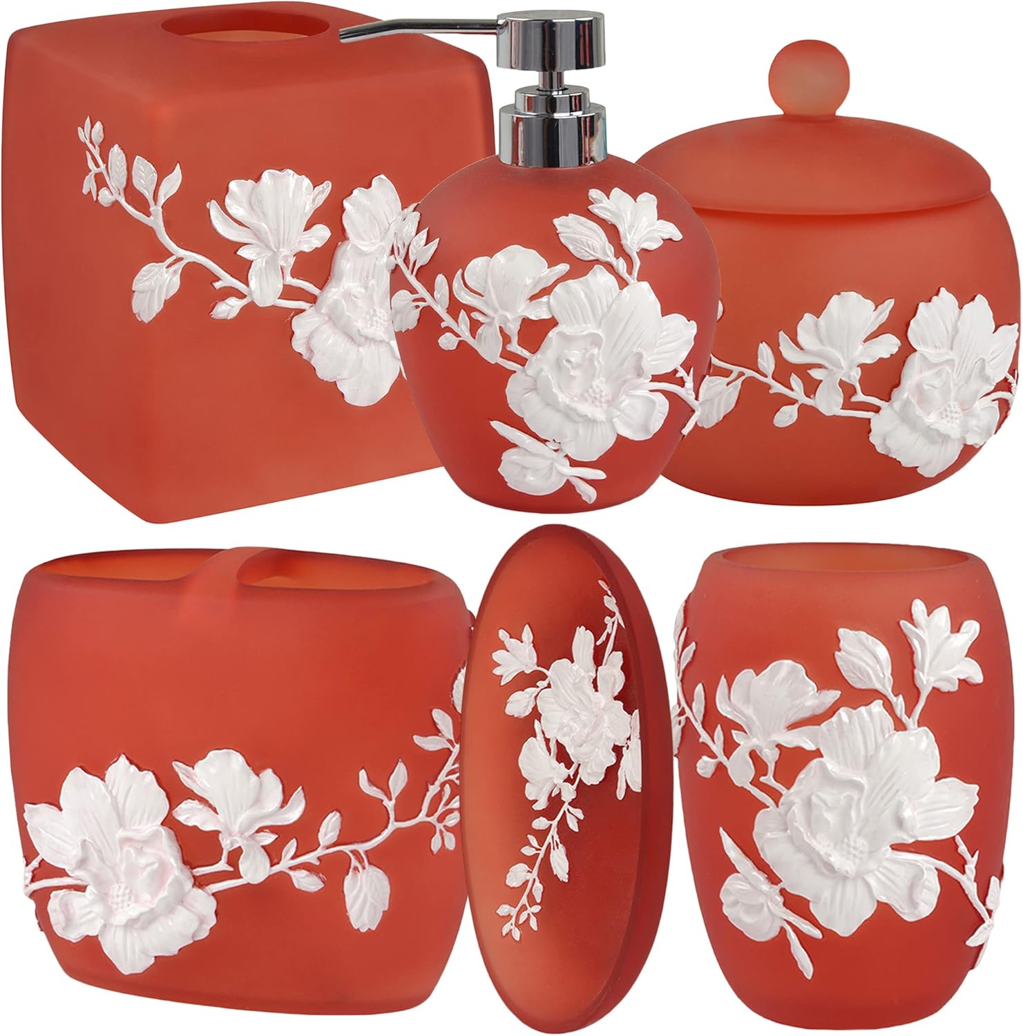Elegant 6-Piece Bathroom Accessories Set Perfect for Modern Home