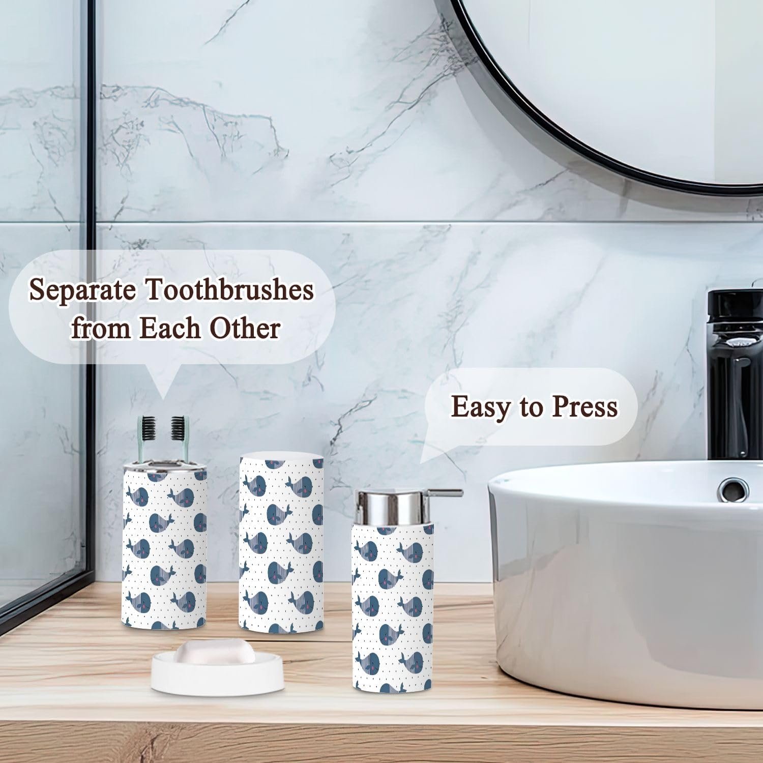 Bath Time Fun for Kids 6-Piece Cartoon Set by JBNJANKDAV
