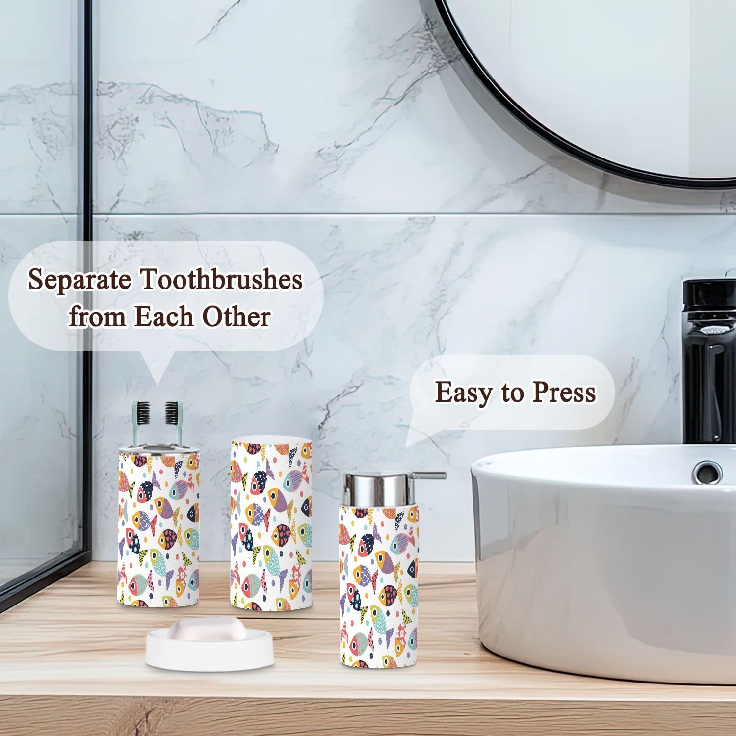 Bath 6-Piece Set - Durable Bathroom Accessories