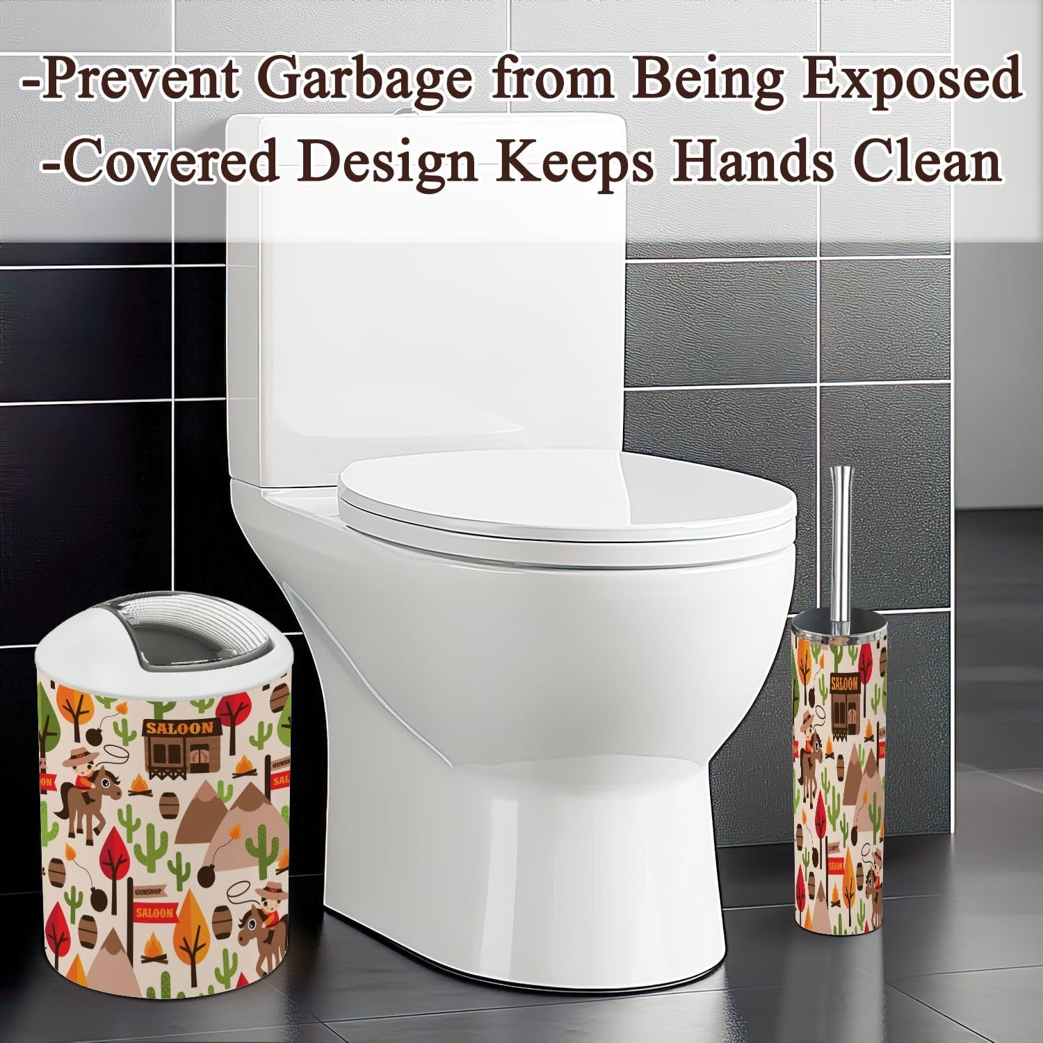 Essential Bathroom Accessories Set for 6 Piece - Durable Stylish