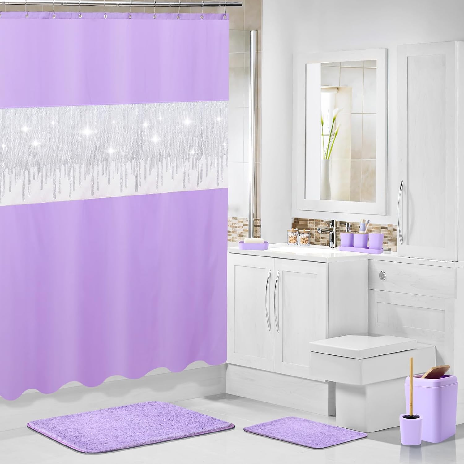 Versatile Bathroom Accessory Set with 12 Pieces Perfect for Any Occasion