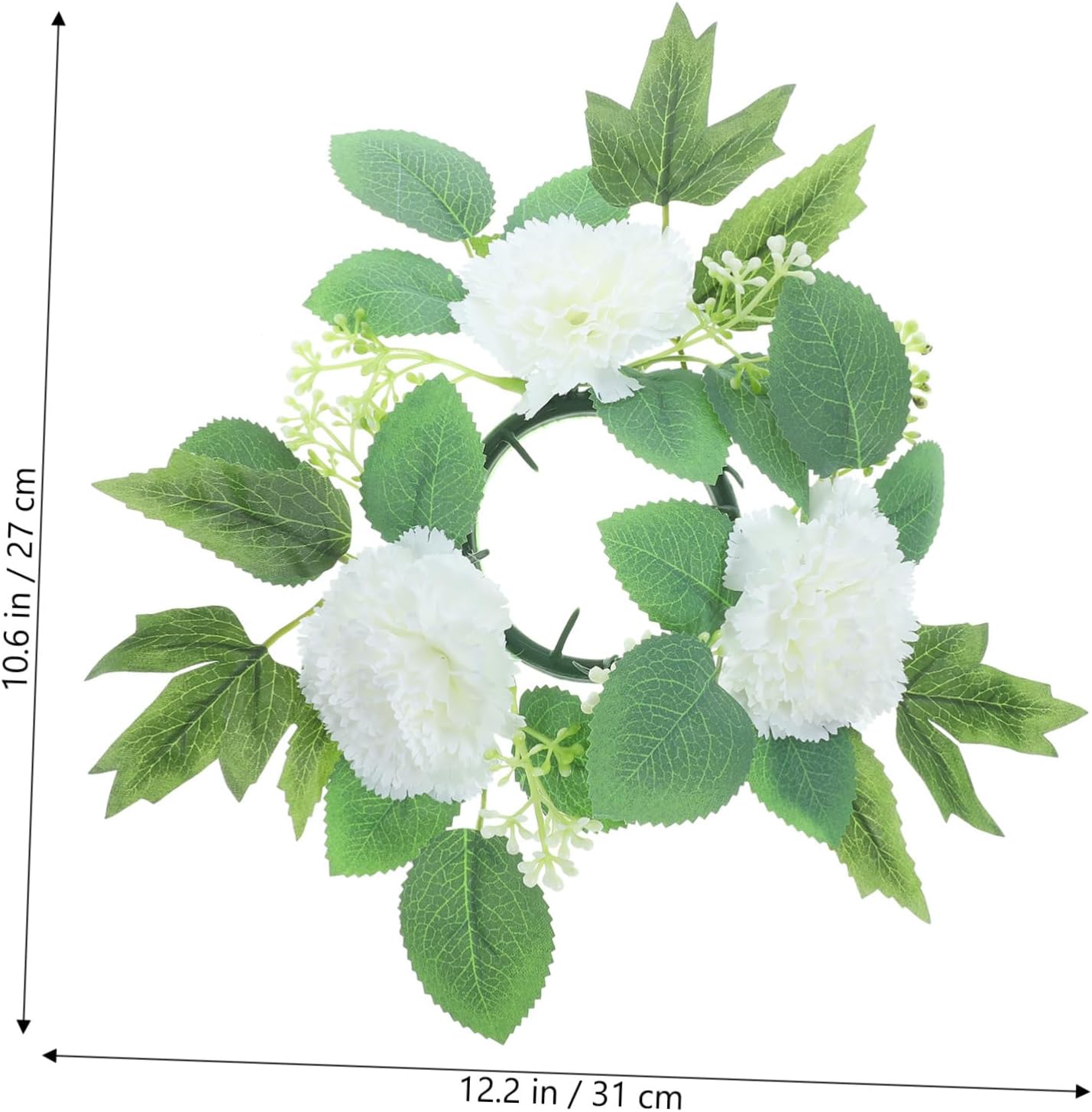 Luxshiny Floral Centerpiece Wreath
