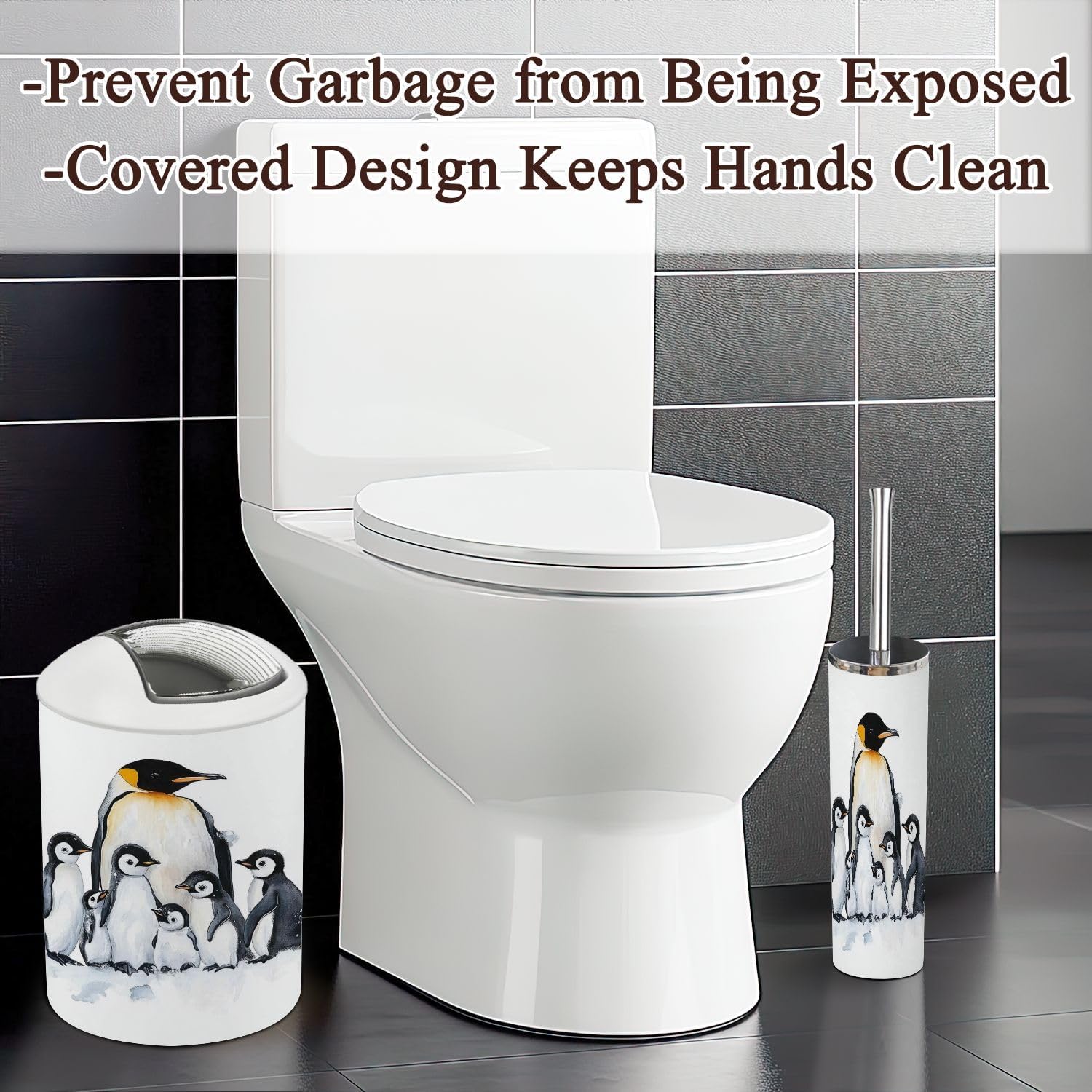 6-Piece Set Durable Functional Perfect for Bathroom Organization