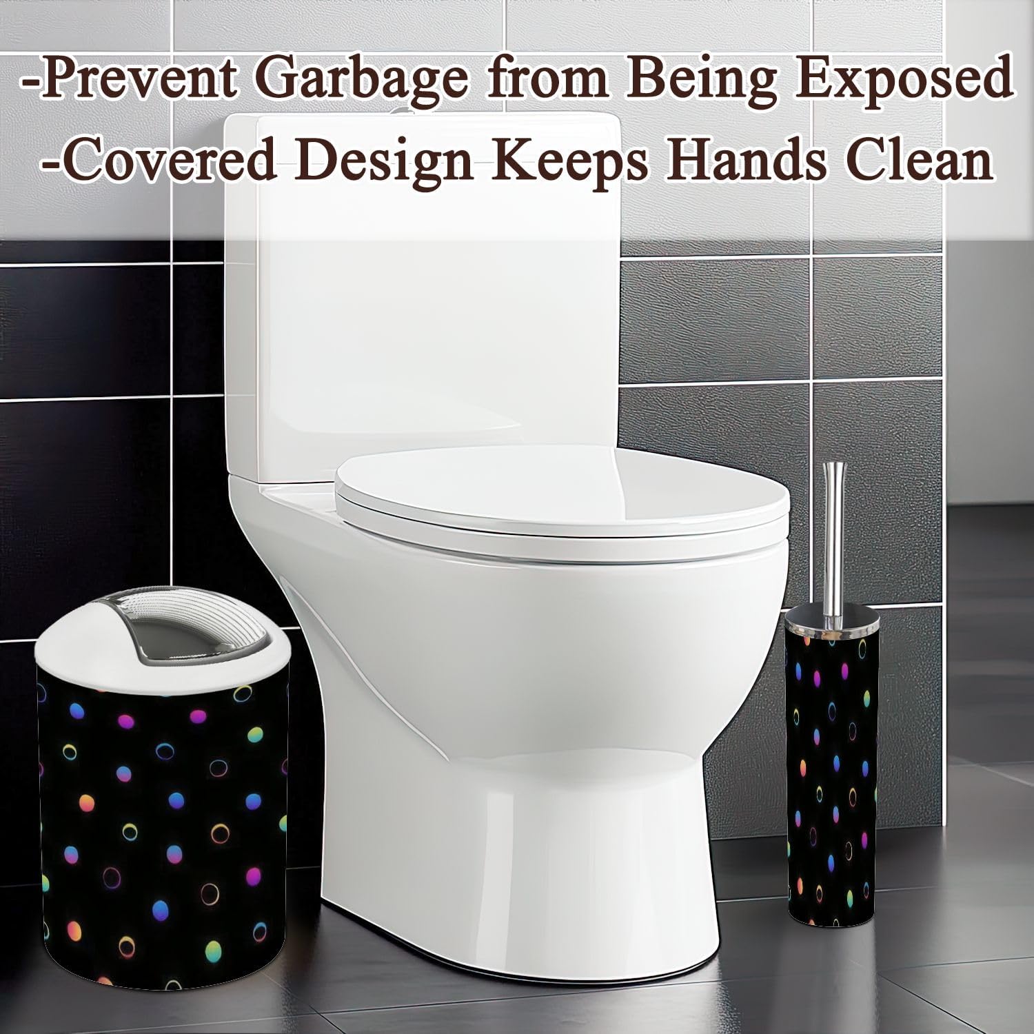 6-Piece Modern Bath Essential Set for Durable Organizations