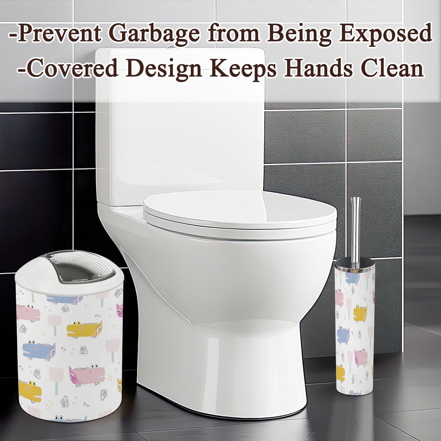 Bathroom Accessories Set 6-Piece Durable Design Summer Korner