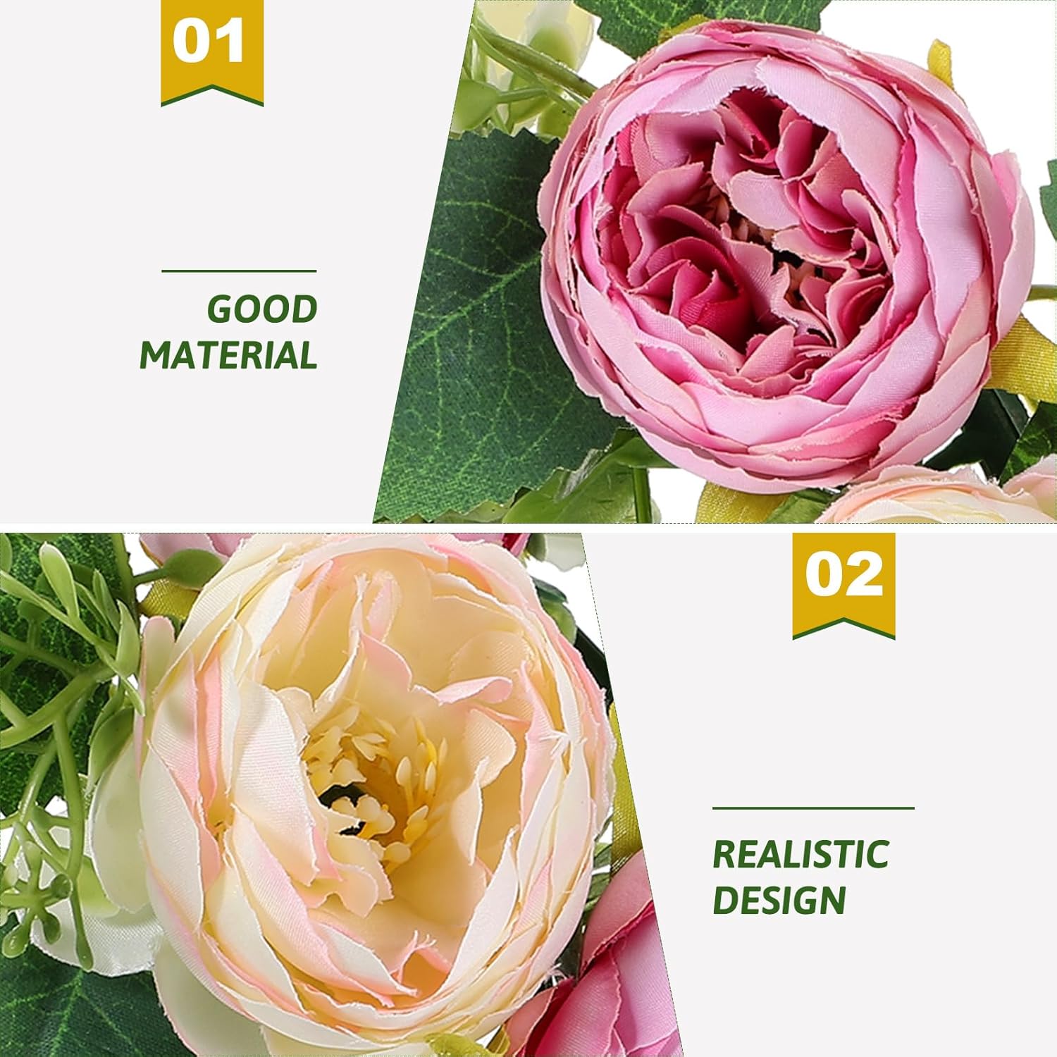 Charming Small Peony Candle Wreath