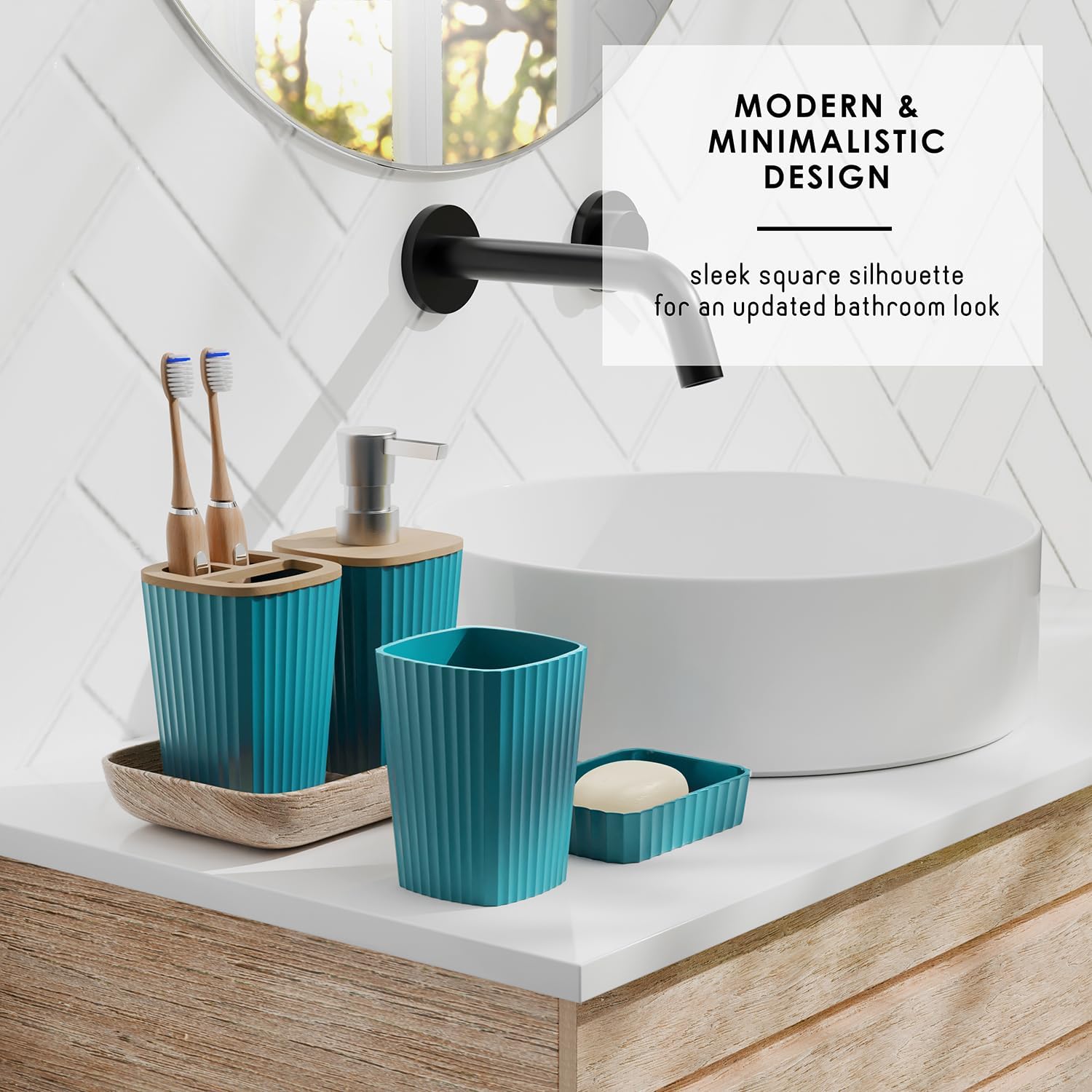 Hearth Harbor Sodium Green 22-Piece Bathroom Set