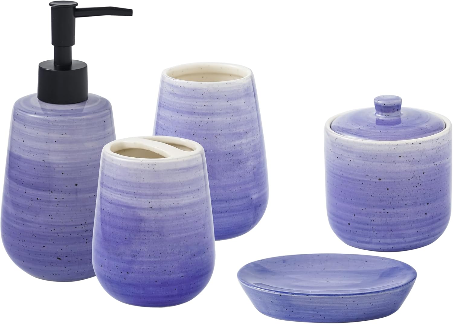 5-Piece Ceramic Bathroom Basin Set