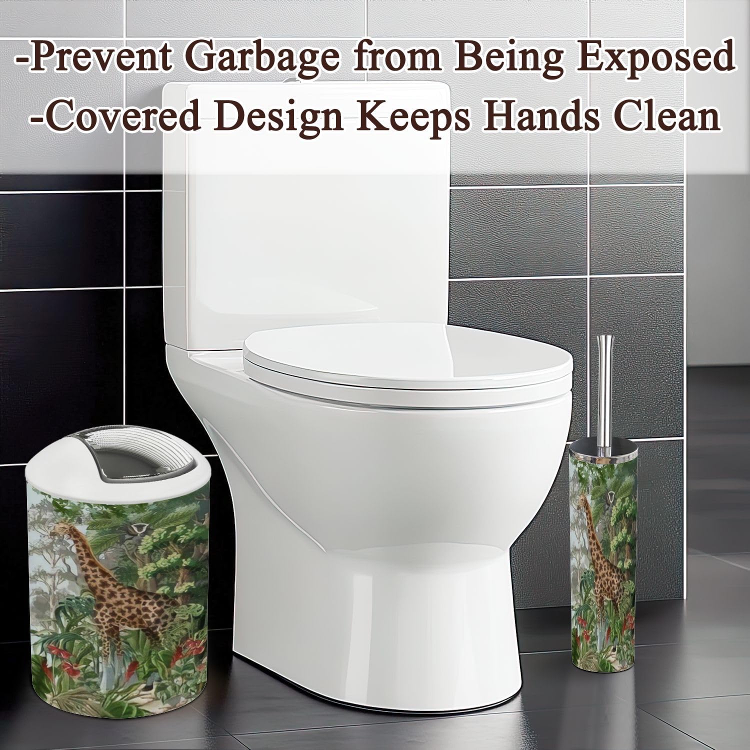 Jungle Style Bathroom Set 6 Pcs for Little Ones